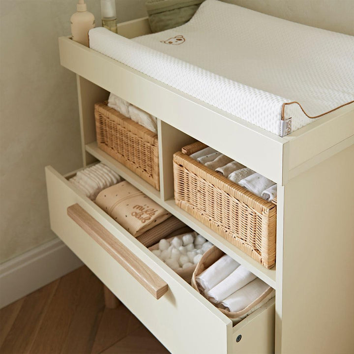 CuddleCo Harper 2 Piece Nursery Set - Cream & Ash-Nursery Sets-Cream & Ash-One Size | Natural Baby Shower