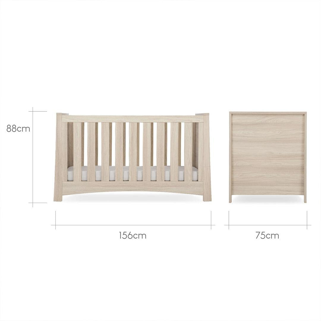 CuddleCo Isla Cot Bed - Ash-Cot Beds-Ash-Cot Bed | Natural Baby Shower