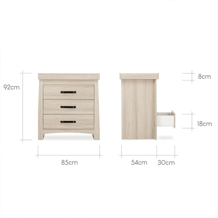 CuddleCo Isla Dresser Changer - Ash-Changing Units-Ash-One Size | Natural Baby Shower