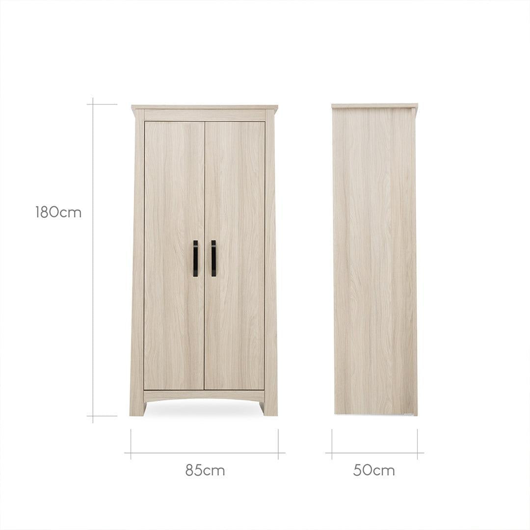 CuddleCo Isla Wardrobe - Ash-Wardrobes-Ash-One Size | Natural Baby Shower