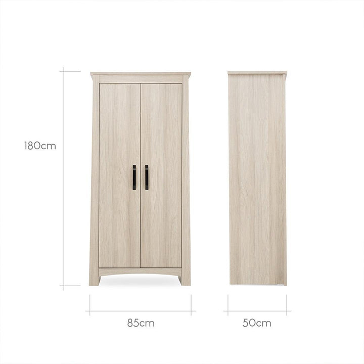 CuddleCo Isla Wardrobe - Ash-Wardrobes-Ash-One Size | Natural Baby Shower