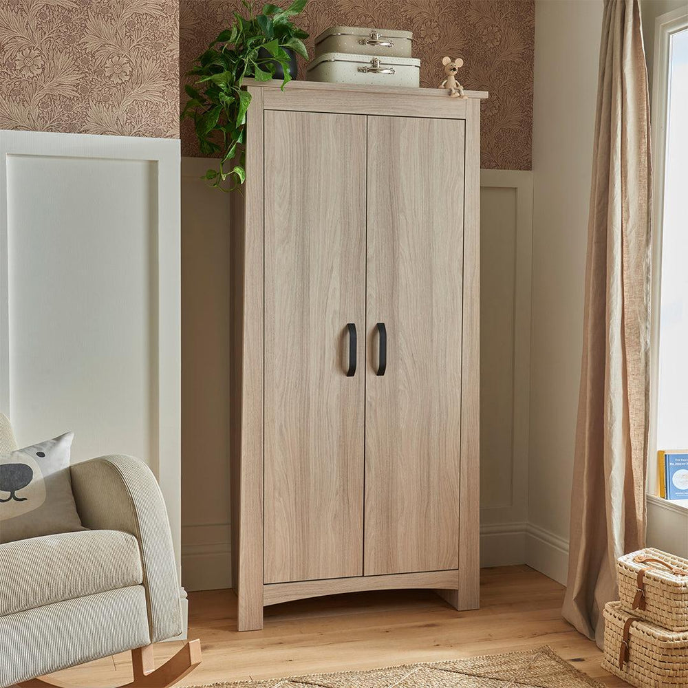 CuddleCo Isla Wardrobe - Ash-Wardrobes-Ash-One Size | Natural Baby Shower