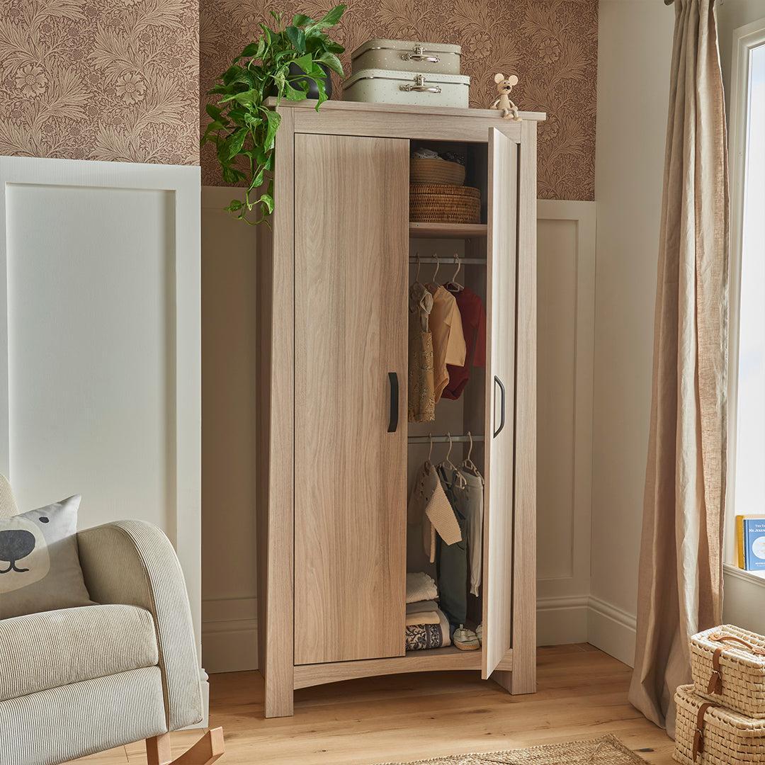CuddleCo Isla Wardrobe - Ash-Wardrobes-Ash-One Size | Natural Baby Shower