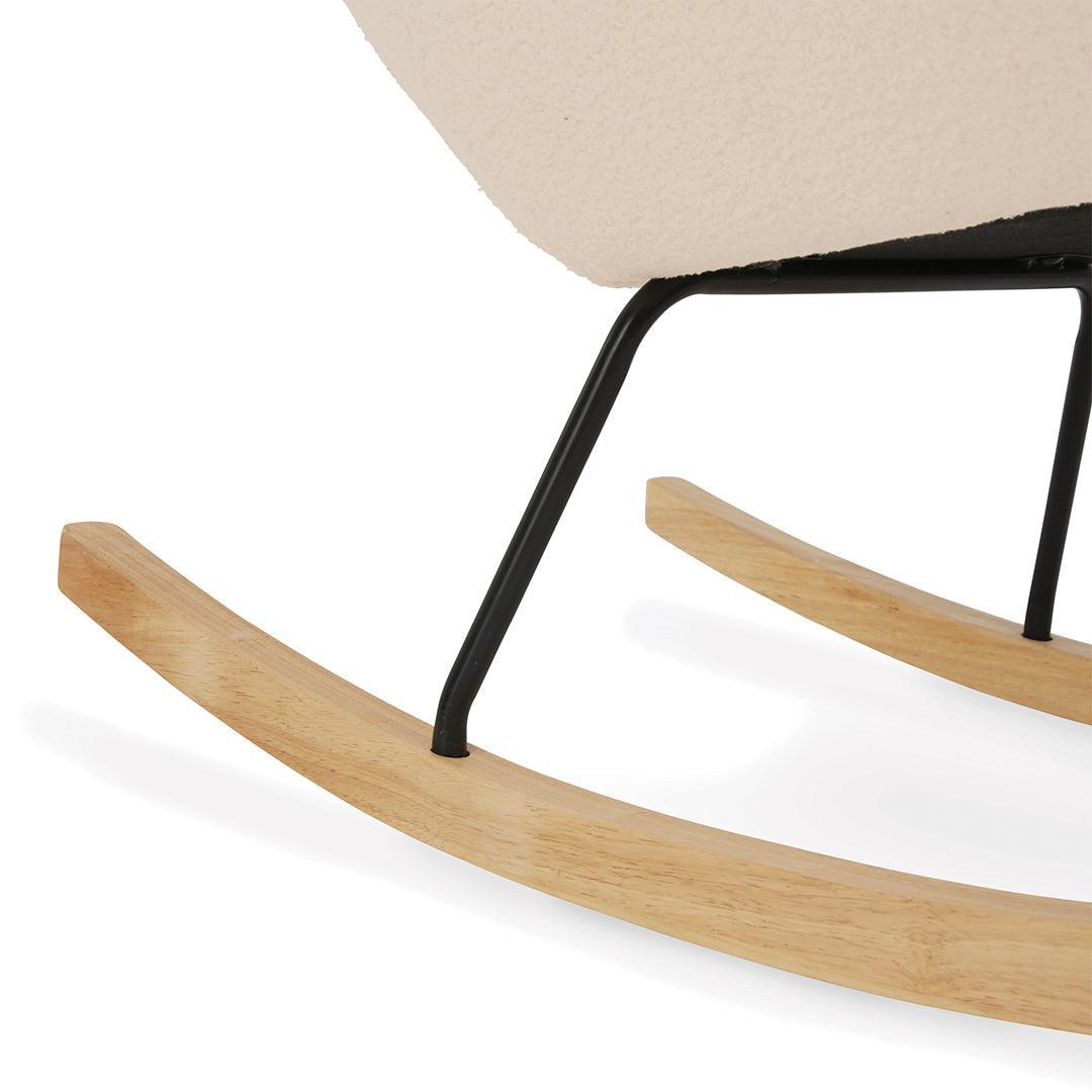 CuddleCo Marley Nursing Chair & Footstool - Teddy Light Beige-Feeding Chairs-Teddy Light Beige-One Size | Natural Baby Shower