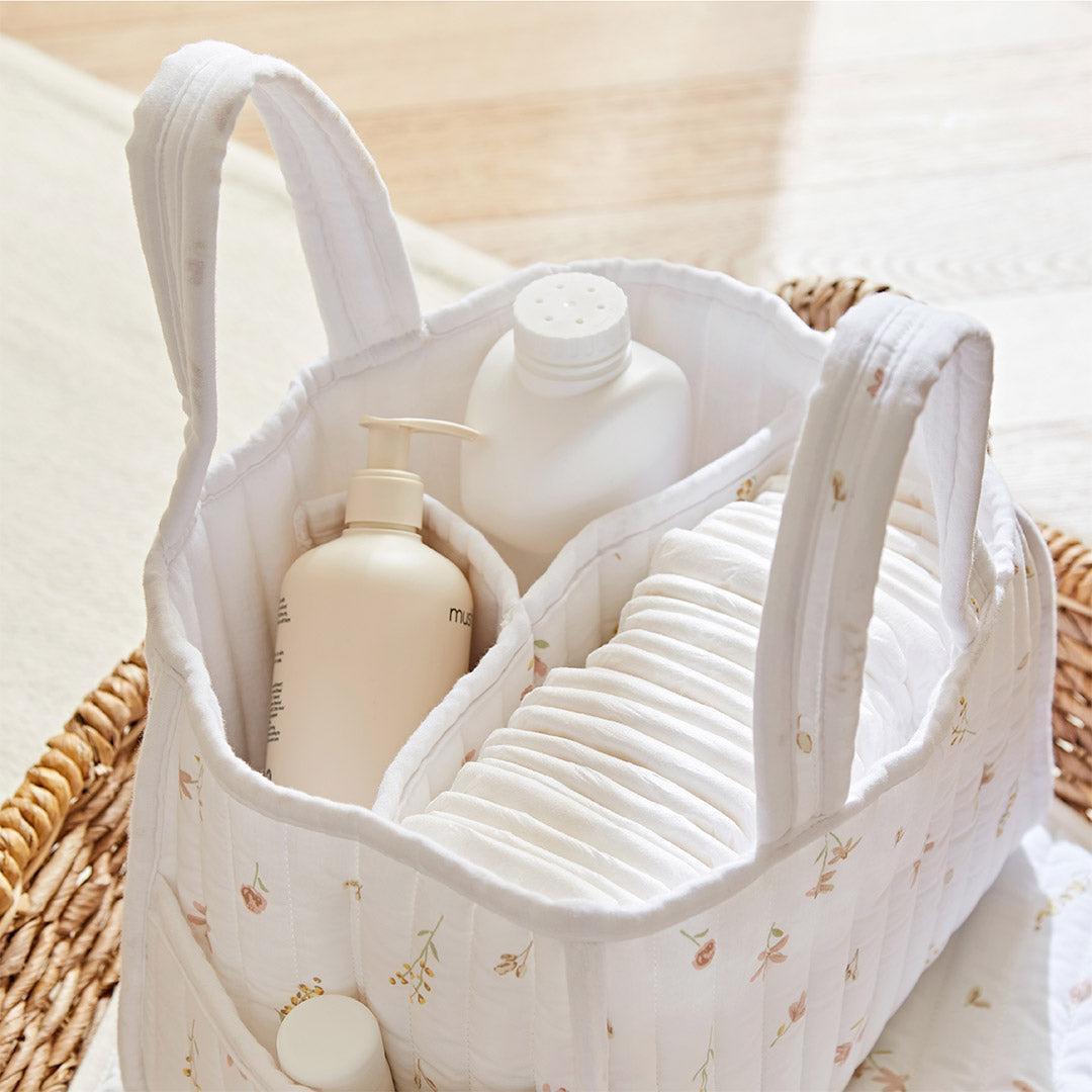 CuddleCo Nappy Caddy - Cashmere Meadow-Nappy Laundry + Storage-Cashmere Meadow- | Natural Baby Shower