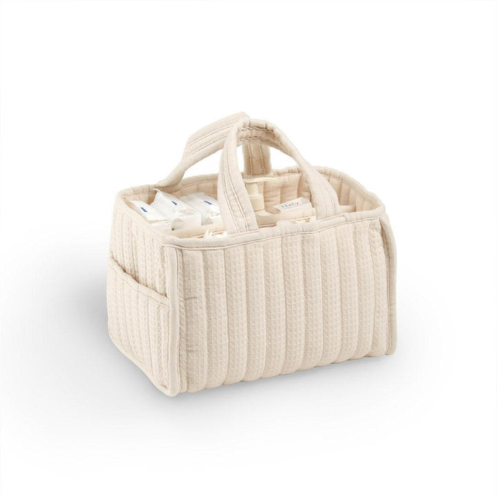 CuddleCo Nappy Caddy - Cashmere Waffle-Nappy Laundry + Storage-Cashmere Waffle- | Natural Baby Shower