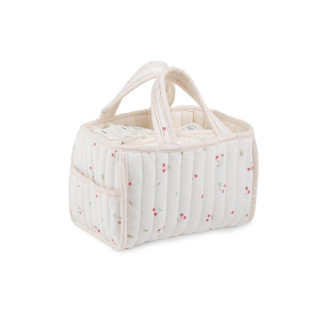 CuddleCo Nappy Caddy - Ditsy Cherry-Nappy Laundry + Storage-Ditsy Cherry- | Natural Baby Shower