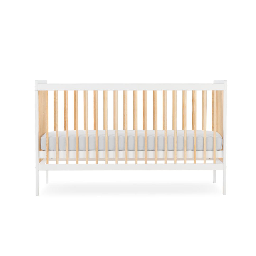 CuddleCo Nola Cot Bed - White/Natural-Cot Beds- | Natural Baby Shower