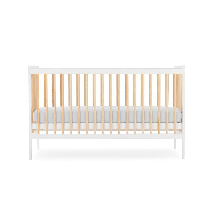 CuddleCo Nola Cot Bed - White/Natural-Cot Beds- | Natural Baby Shower