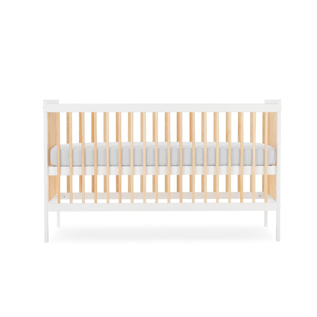 CuddleCo Nola Cot Bed - White/Natural-Cot Beds- | Natural Baby Shower