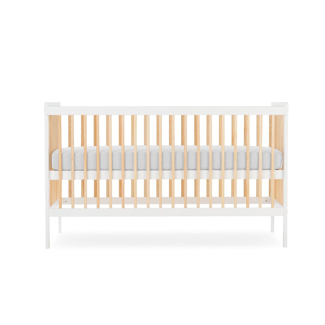 CuddleCo Nola Cot Bed - White/Natural