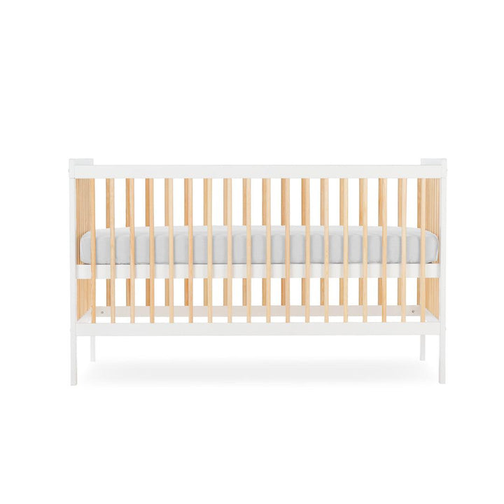 CuddleCo Nola Cot Bed - White/Natural-Cot Beds- | Natural Baby Shower