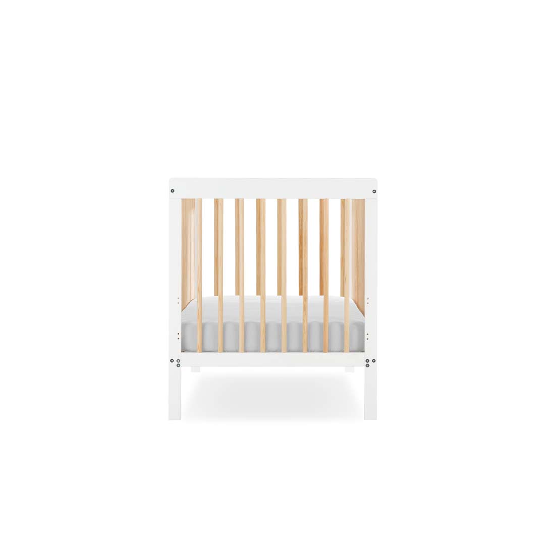 CuddleCo Nola Cot Bed - White/Natural-Cot Beds- | Natural Baby Shower