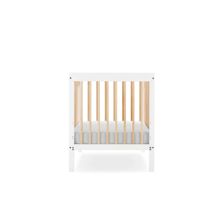 CuddleCo Nola Cot Bed - White/Natural-Cot Beds- | Natural Baby Shower