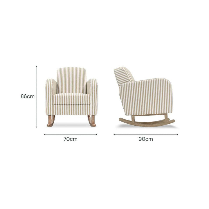 CuddleCo Etta Nursing Chair - Beach Stripe-Feeding Chairs-Beach Stripe-One Size | Natural Baby Shower