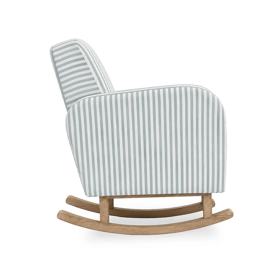 CuddleCo Etta Nursing Chair - Sea Salt Stripe-Feeding Chairs-Sea Salt Stripe-One Size | Natural Baby Shower