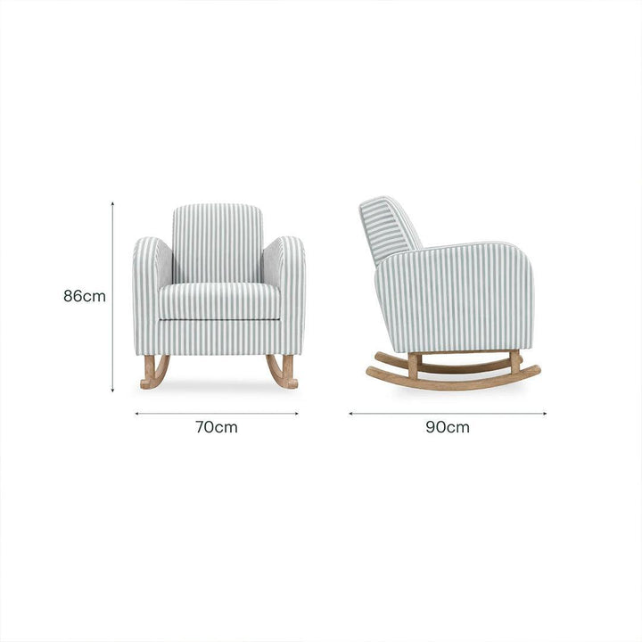 CuddleCo Etta Nursing Chair - Sea Salt Stripe-Feeding Chairs-Sea Salt Stripe-One Size | Natural Baby Shower