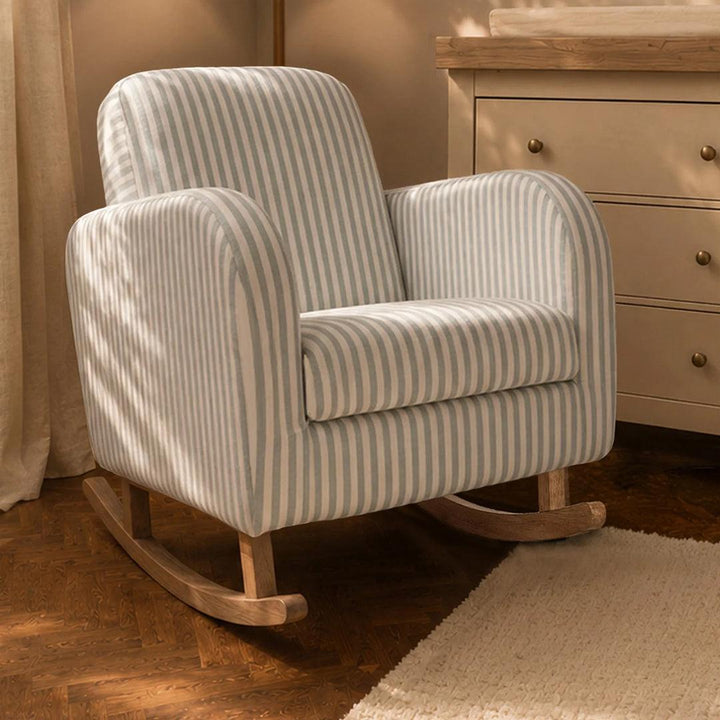 CuddleCo Etta Nursing Chair - Sea Salt Stripe-Feeding Chairs-Sea Salt Stripe-One Size | Natural Baby Shower