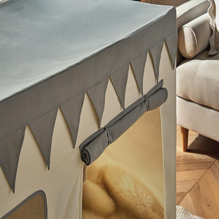 CuddleCo Play House with Bunting - Sea Salt-Climbing Frames-Sea Salt- | Natural Baby Shower