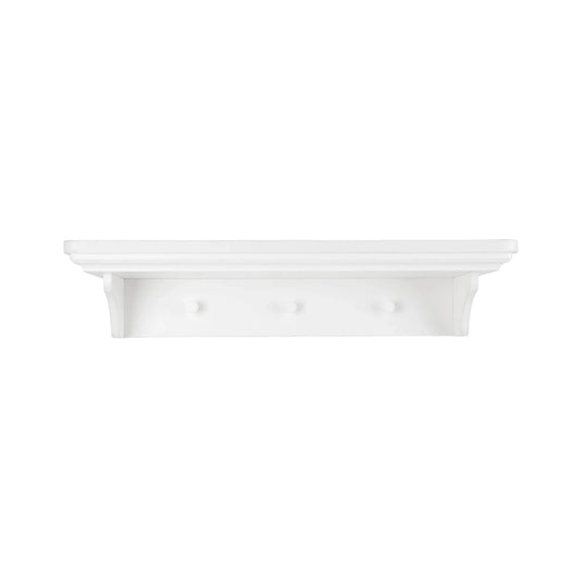 CuddleCo Shelf (800m with 3 knobs) Assembled - White-Shelves-White- | Natural Baby Shower