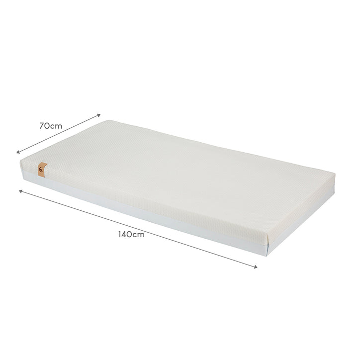 CuddleCo Signature Hypo Allergenic Bamboo Pocket Sprung Cot Bed Mattress - White-Mattresses-White- | Natural Baby Shower