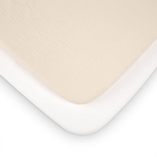 CuddleCo Universal Crib/ Co Sleeper Sheets 2pk - Cashmere Waffle-Sheets-Cashmere Waffle-Crib | Natural Baby Shower