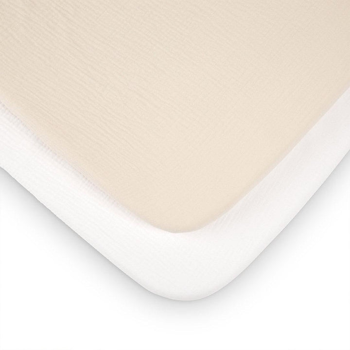 CuddleCo Universal Crib/ Co Sleeper Sheets 2pk - Cashmere Waffle-Sheets-Cashmere Waffle-Crib | Natural Baby Shower