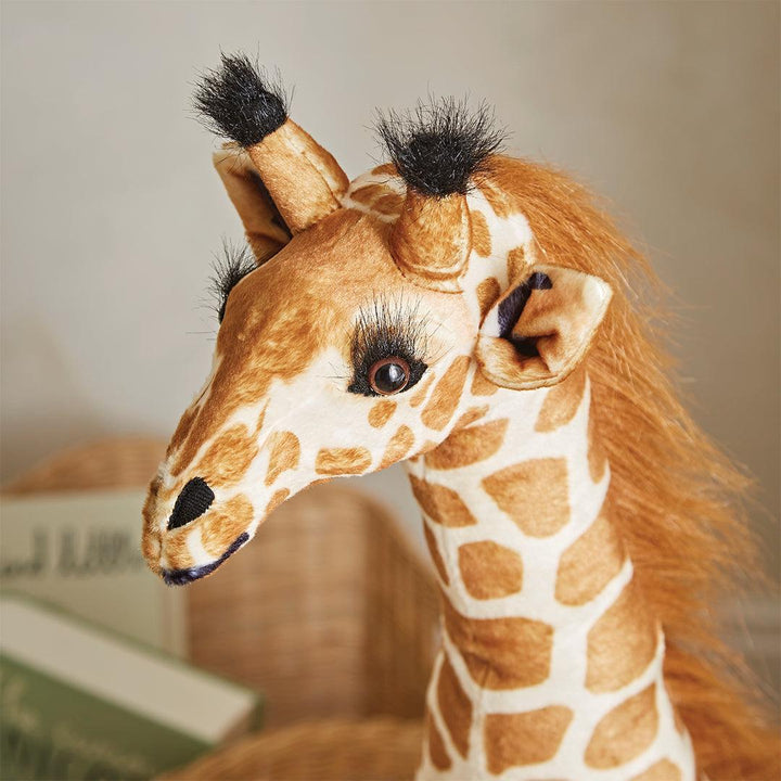 CuddleCo Small Standing Giraffe Stuffed Animal - Natural-Soft Toys-Natural-One Size | Natural Baby Shower