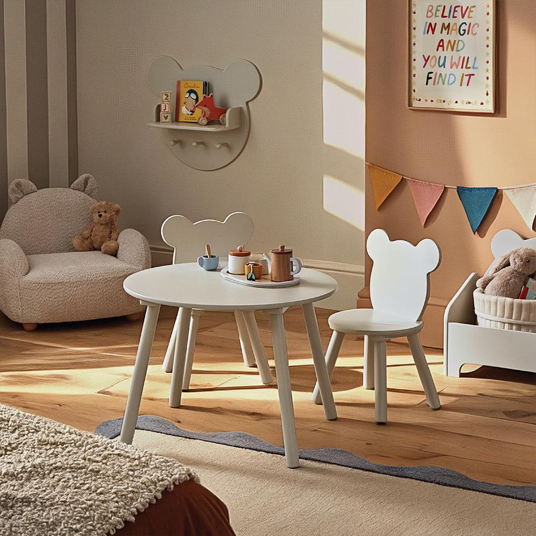 CuddleCo Play Table with 2 Chairs - Bear-Climbing Frames-Bear- | Natural Baby Shower