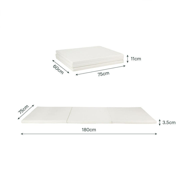 CuddleCo Tumble Play Mat 180 x 75cm - Pebble-Play Mats-Pebble- | Natural Baby Shower