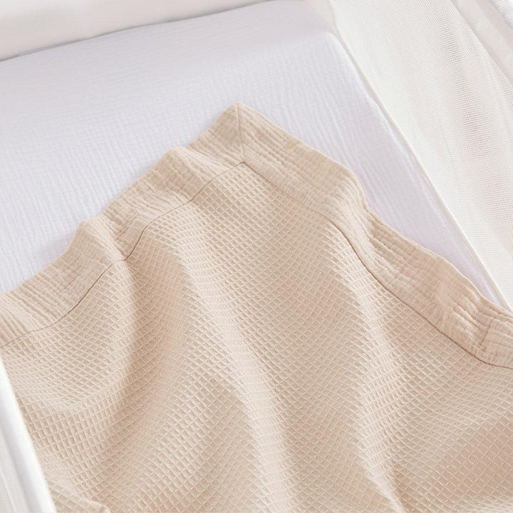 CuddleCo Universal Crib/ Co Sleeper Bedding Set - Cashmere Waffle-Bedding Sets-Cashmere Waffle-Crib | Natural Baby Shower