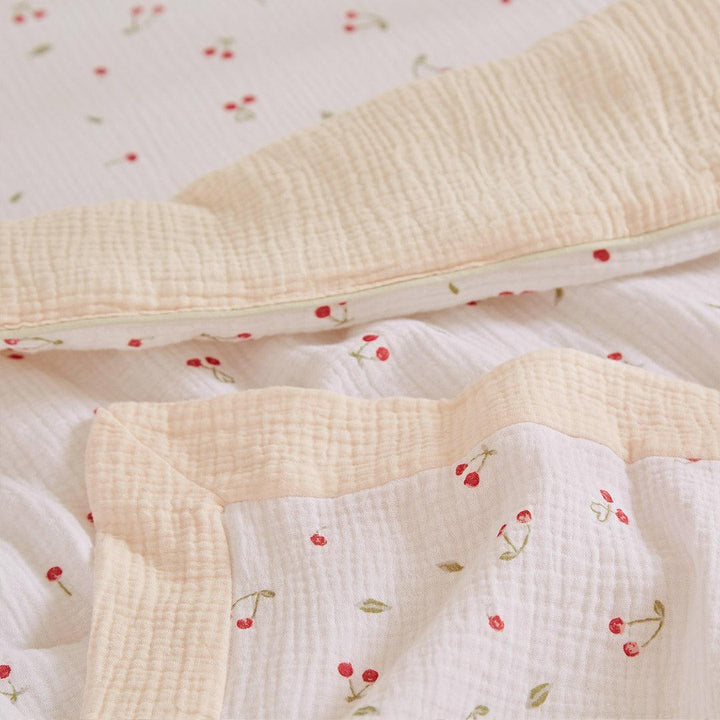 CuddleCo Universal Crib/ Co Sleeper Bedding Set - Ditsy Cherry-Bedding Sets-Ditsy Cherry-Crib | Natural Baby Shower