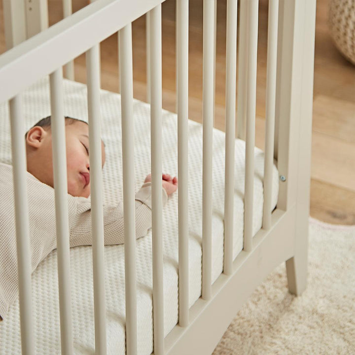 CuddleCo Waterproof Cot Mattress Protector Hypoallergenic Bamboo - White-Mattress Protectors-White-One Size | Natural Baby Shower