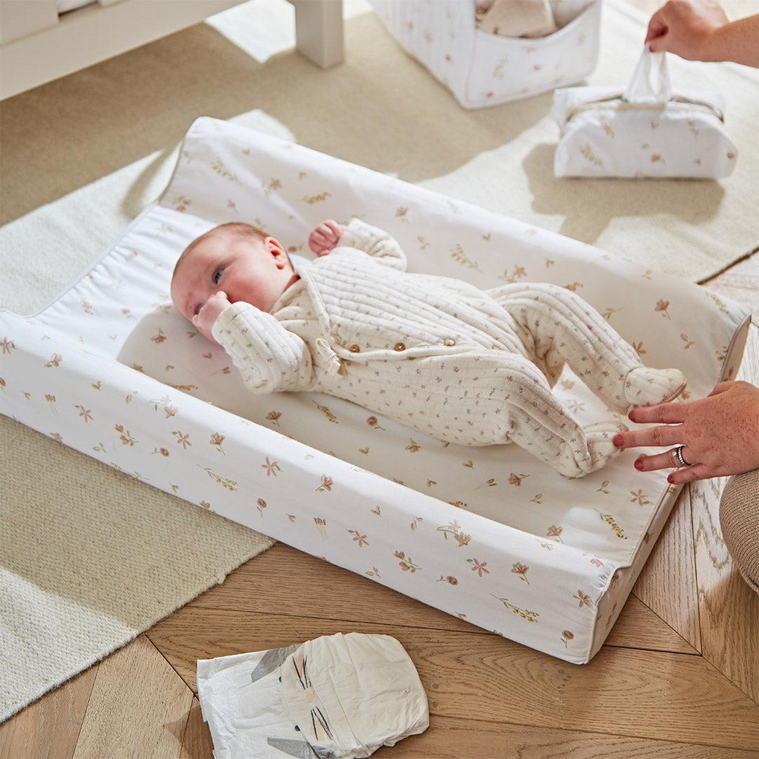 CuddleCo Wedge Changing Mat - Cashmere Meadow-Changing Mats-Cashmere Meadow- | Natural Baby Shower