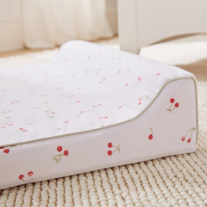 CuddleCo Wedge Changing Mat - Ditsy Cherry-Changing Mats-Ditsy Cherry- | Natural Baby Shower