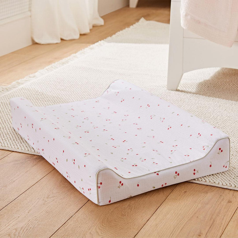 CuddleCo Wedge Changing Mat - Ditsy Cherry-Changing Mats-Ditsy Cherry- | Natural Baby Shower