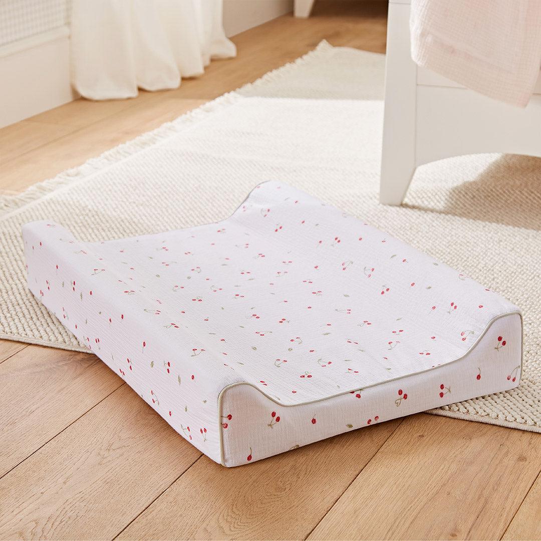 CuddleCo Wedge Changing Mat - Ditsy Cherry-Changing Mats-Ditsy Cherry- | Natural Baby Shower