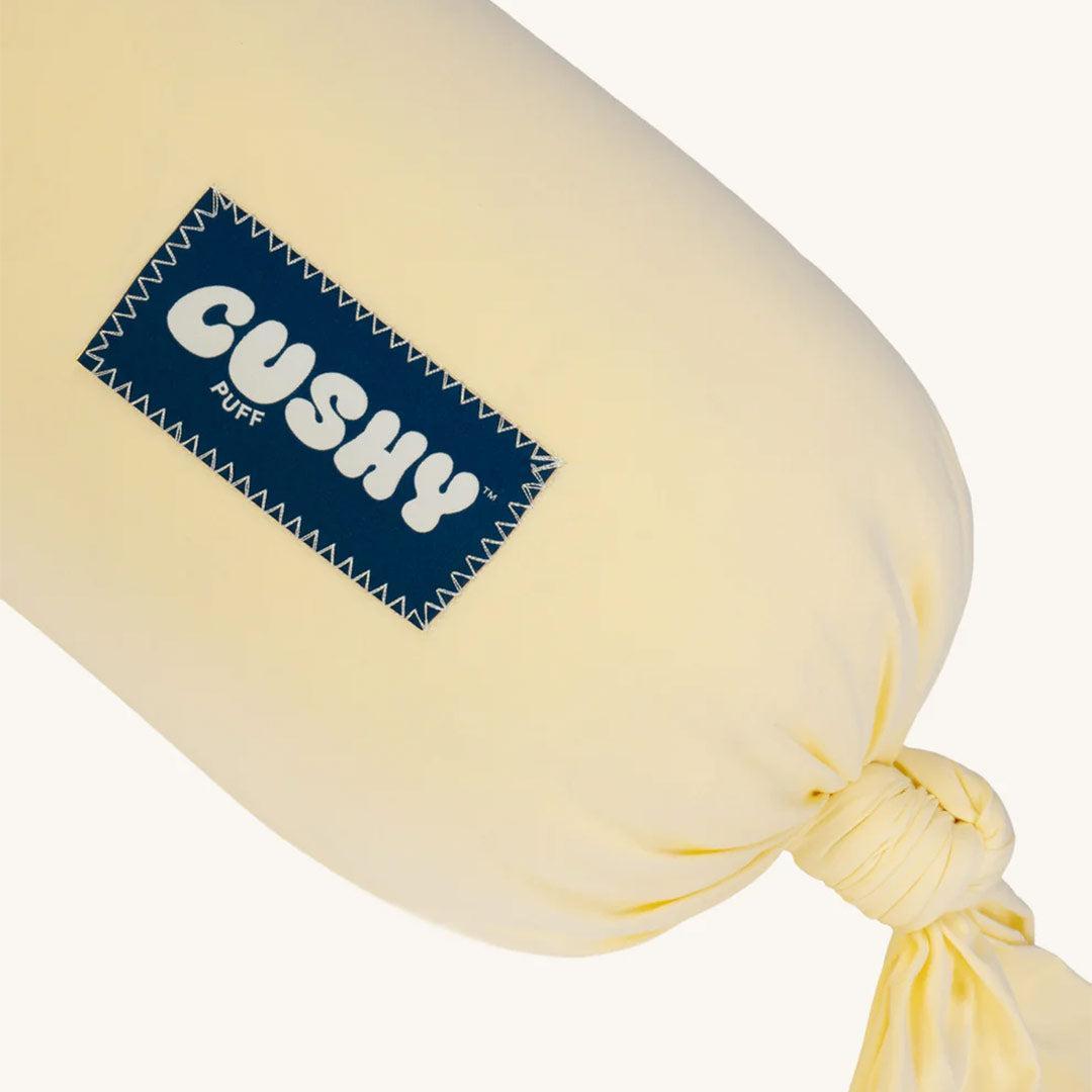 Cushy Puff Pregnancy Pillow Cover - Mellow Yellow-Pregnancy Pillow Covers-Mellow Yellow- | Natural Baby Shower