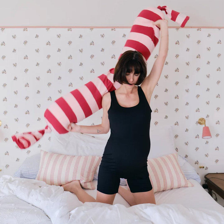 Cushy Puff Pregnancy Pillow - Raspberry Ripple-Pregnancy Pillows-Raspberry Ripple- | Natural Baby Shower