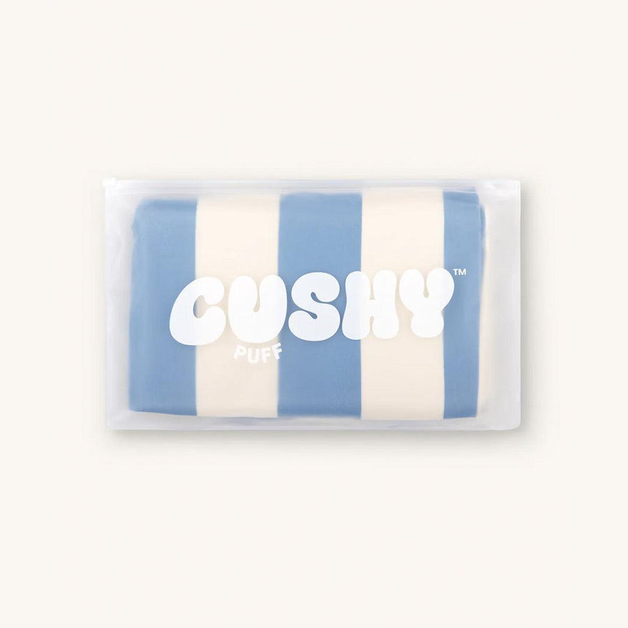 Cushy Puff Pregnancy Pillow Cover - Sky Blue-Pregnancy Pillow Covers-Sky Blue Cover- | Natural Baby Shower