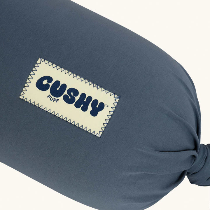 Cushy Puff Pregnancy Pillow Cover - Stone Blue-Pregnancy Pillow Covers-Stone Blue- | Natural Baby Shower