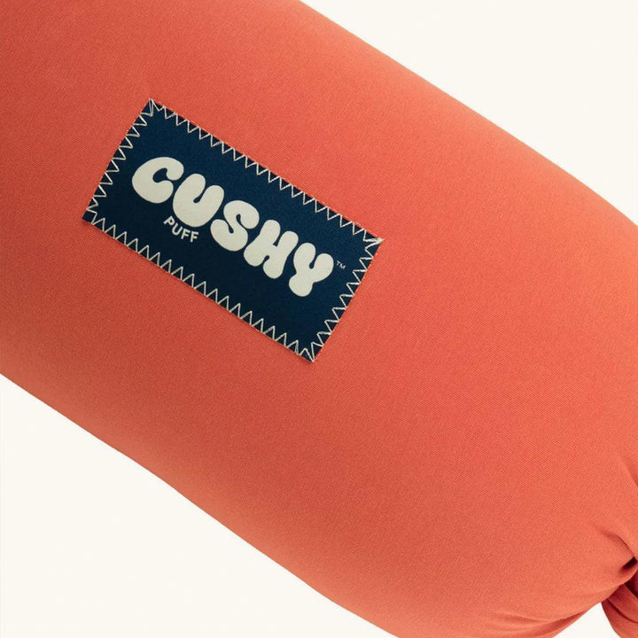 Cushy Puff Pregnancy Pillow Cover - Terracotta Red-Pregnancy Pillow Covers-Terracotta Red- | Natural Baby Shower