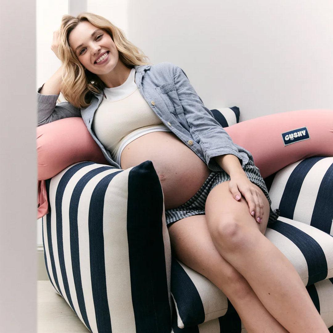 Cushy Puff Pregnancy Pillow - Tickle Me Pink-Pregnancy Pillows-Tickle Me Pink- | Natural Baby Shower