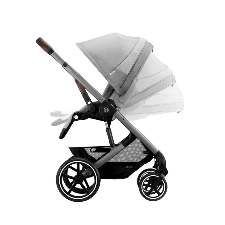 CYBEX Balios S Lux + Cloud G Luxury Bundle - Lava Grey-Travel Systems-Lava Grey-No Footmuff | Natural Baby Shower