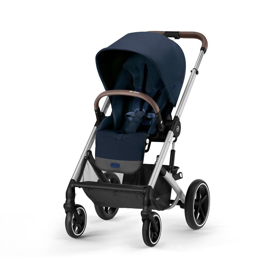 CYBEX Balios S Lux + Cloud T Luxury Bundle - Ocean Blue-Travel Systems-No Base-SNOGGA Footmuff | Natural Baby Shower