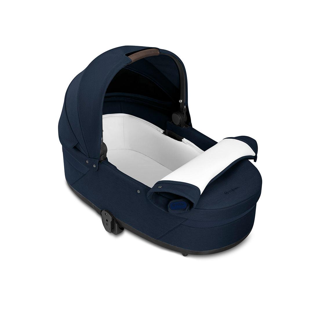 CYBEX Balios S Lux + Cloud T Luxury Bundle - Ocean Blue-Travel Systems-No Base-SNOGGA Footmuff | Natural Baby Shower
