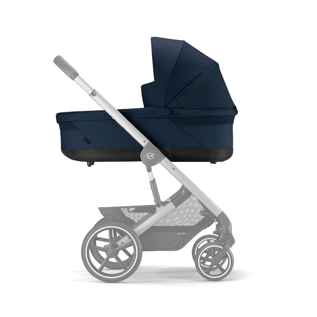 CYBEX Balios S Lux + Cloud T Luxury Bundle - Ocean Blue-Travel Systems-No Base-SNOGGA Footmuff | Natural Baby Shower