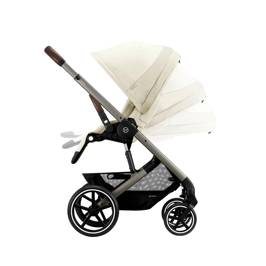 CYBEX Balios S Lux + Cloud T Luxury Bundle - Seashell Beige-Travel Systems-No Base-SNOGGA Footmuff | Natural Baby Shower