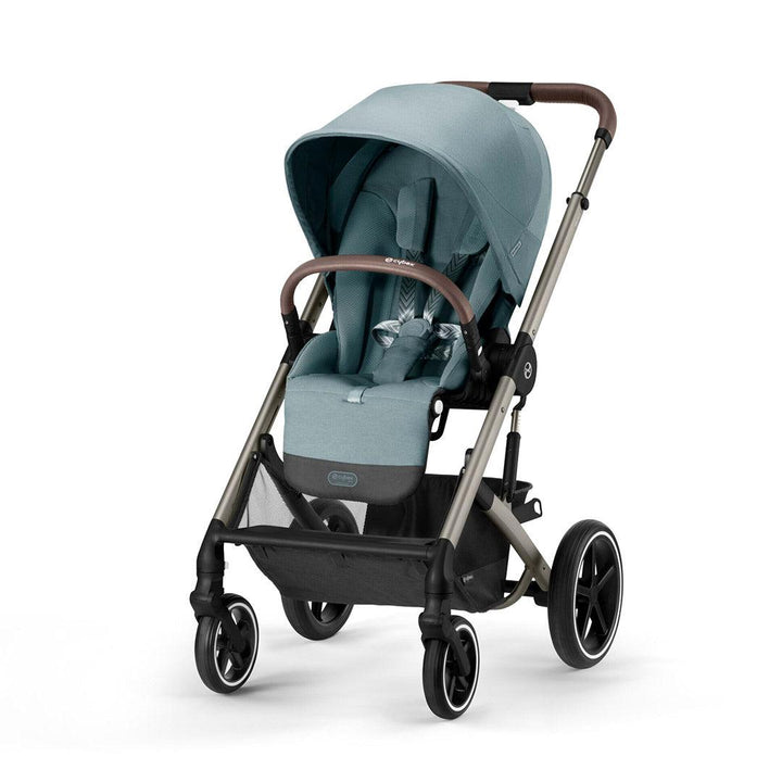 CYBEX Balios S Lux + Cloud T Luxury Bundle - Sky Blue-Travel Systems-No Base-SNOGGA Footmuff | Natural Baby Shower