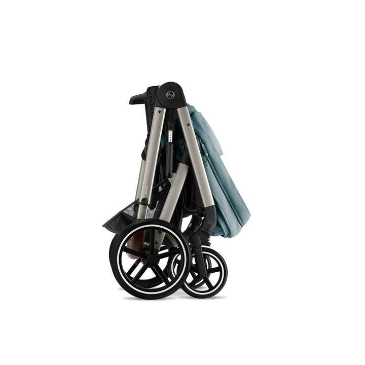 CYBEX Balios S Lux + Cloud G Luxury Bundle - Sky Blue-Travel Systems-Sky Blue-No Footmuff | Natural Baby Shower